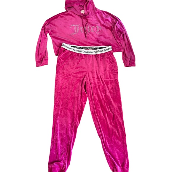 Juicy Couture Set Pink Velour - Picture 7 of 11